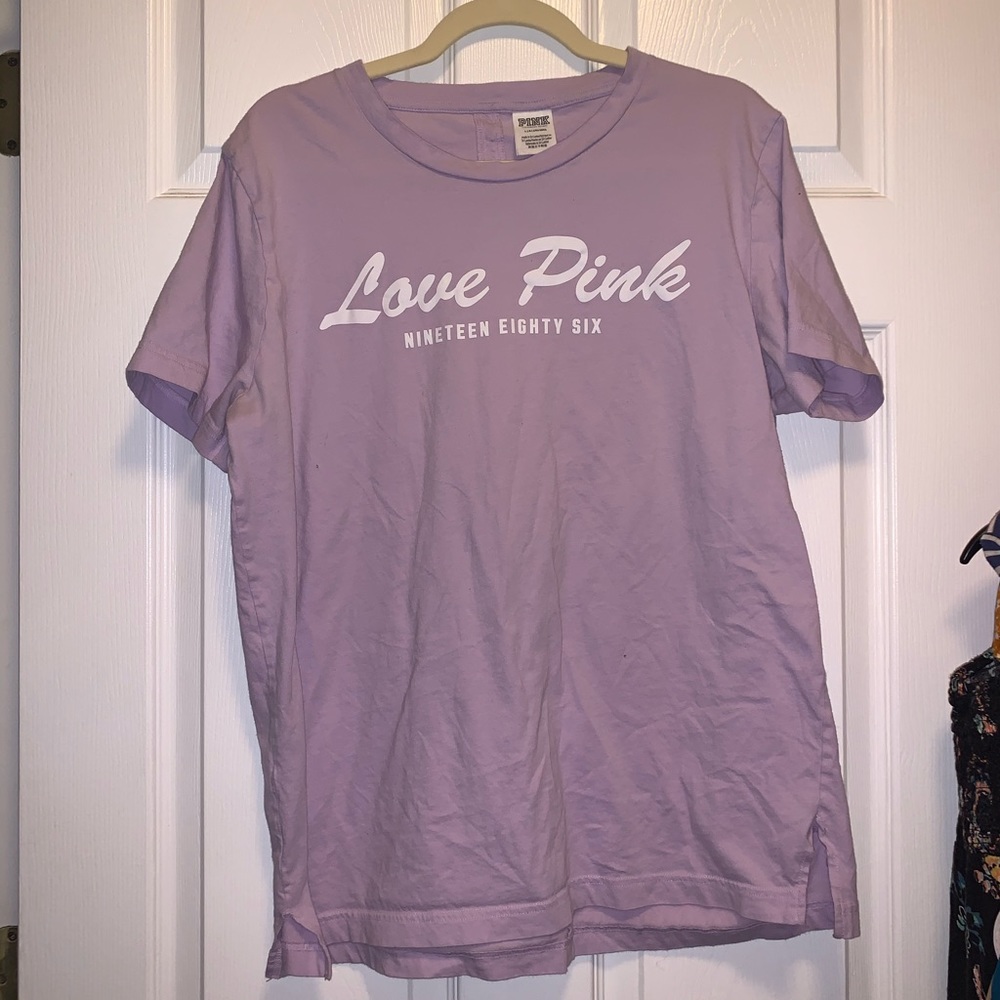 SIZE L Lavender VS PINK Top with Open Back